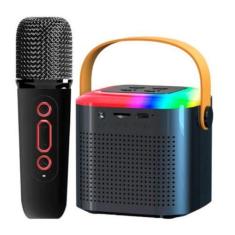 Imagem de Caixa Som Com Microfone Infantil Caixinha Bluetooth Sem Fio - KARAOKE 