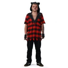 Imagem de Fantasia Lobisomen Masculino Adulto Camisa Com Capuz Halloween - Sulam