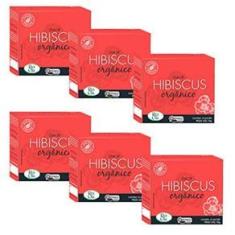 Imagem de Kit 6cx Chá de Hibiscus – Orgânico (60 sachês) – Campo Verde