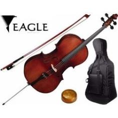 Imagem de Violoncelo 4/4 Eagle Ce300 Cello Tampo Maciço Envelhecido