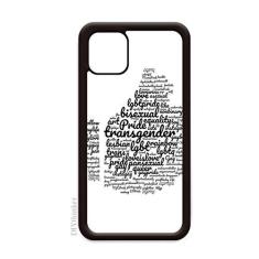 Imagem de Capa Like Thumbsup Rainbow LGBT Wordcloud para iPhone 11 Pro Max para Apple Mobile Case Shell