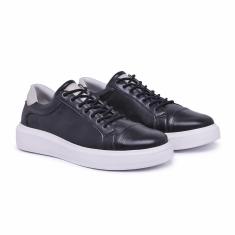Imagem de Tenis Casual Masculino de Couro, Modelo 3410 Confort e Gelo Milano-Masculino