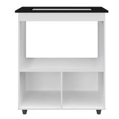 Imagem de Balcão Para Cooktop Elisa 5 Bocas Com 2 Portas Branco - Moblis