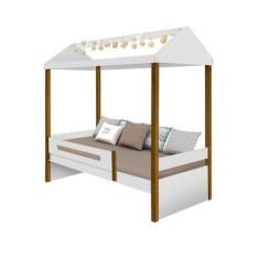 Imagem de Cama De Criança Infantil Solteiro Design Montessoriana Sara Com Led -