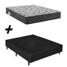 Imagem de Cama Box Casal + Colchão Ortobom Iso 1.0.0 Ortopillow D33 68x138x188