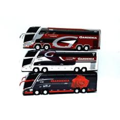 Imagem de Kit 3 Brinquedo Miniatura Ônibus Viação Gardenia Coleções