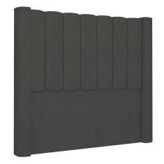 Imagem de Cabeceira Casal Cama Box 140cm Claire I02 Veludo Chumbo Mpozenato