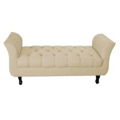 Imagem de Recamier Grecia Decorativa 90cm Suede Bege - Montanaris Decor