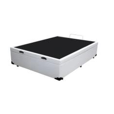 Imagem de Cama Box Baú Viúvão Blindado Sintético Branco Com 128cm De Largura - I
