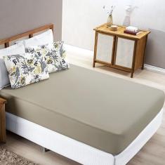 Imagem de Jogo De Lençol Casal Padrão Quality Malha 100% Algodão 3 Peças - Bia E