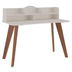 Imagem de Mesa Escrivaninha Com Nichos Sofia Cedro / Off White