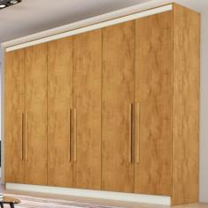 Imagem de Guarda-Roupa Casal Oslo 6 Portas 4 Gavetas 100% Mdf Peroba - Mademarqu