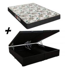 Imagem de Cama Box Baú Bipartido Casal + Colchão Portobel Veneza D33 57X138x188