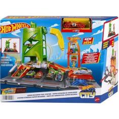 Imagem de Pista Hot Wheels Posto Combustível Super Recarga Mattel