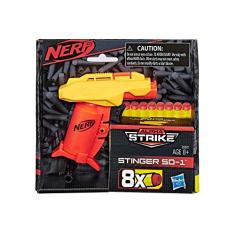 Lança Dardo Accustrike Mega Bulldog, Nerf, Vermelho/laranja