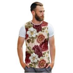 Imagem de Camiseta Colorida Floral Estilo Retrô Lifestyle