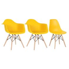 Imagem de Conjunto 2 X Cadeiras Eames Daw Com Braços + 1 Cadeira Eiffel Dsw - 