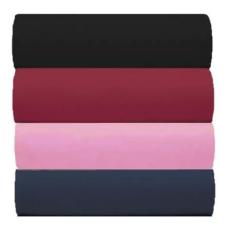 Imagem de Kit 4 Lençol de Malha Solteiro C/Elástico 100% Algodão Rubi (KIT 2)