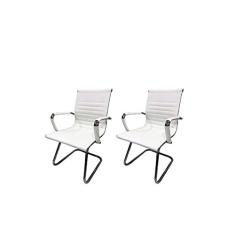 Imagem de Cadeira Escritório Stripes Fixa PU (02, Branco)