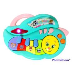 Imagem de Brinquedo Infantil Teclado Piano Musical Com Luz E Som De Animais. - T
