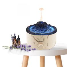 Imagem de Umidificador Vulcão e Difusor de Aromas C/ Controle Remoto Aromaterapi
