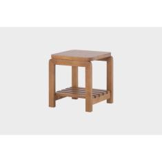 Imagem de Banqueta de Madeira Baixa Natu Meu Móvel de Madeira - Nozes