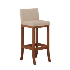 Imagem de Banqueta Alta em Madeira Maciça Berlim CCS Interiores