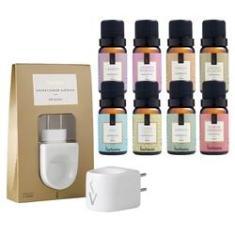 Imagem de Kit 8 Essências 10 ml Via Aroma + Aromatizador Elétrico Original