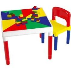 Imagem de Mesa c/ 1 cadeira Multi Atividades didatica9050 Bell Toy brinquedos