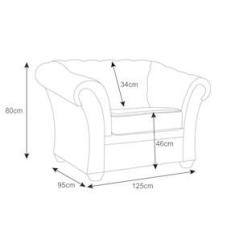 Imagem de Kit 2 Poltronas Chesterfield com Pés Madeira Couro Capucino