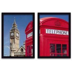 Imagem de Conjunto Quadros Decorativos 2 peças 20x30 London