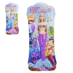 Imagem de Boneca Sereia Mermaid Com Luz + Acessórios A Bateria 4 Peças