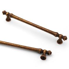 Imagem de Asidrama Pacote com 6 puxadores de armário de cozinha de latão antigo de 12,6 polegadas (320 mm), puxadores de armário de cozinha para puxadores de gaveta de armário