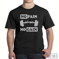 Imagem de Camisetas academia fitness no pain no gain