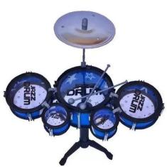 Imagem de Mini Bateria Musical Infantil 5 Tambores E Baquetas Music Jazz. - Toy