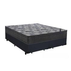 Imagem de Cama Box Bipartido Casal + Colchão Ortocom Iso Molas Superpocket Ortopillow 65x138x188