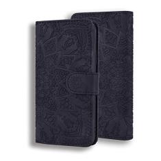 Imagem de YBFJCE Capa para Samsung Galaxy A14 5G, capa carteira para Samsung A14 5G, capa protetora de couro PU à prova de choque à prova de quedas, capa de telefone flip com suporte magnético para cartão para