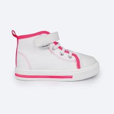 Imagem de Tênis Cano Médio Pampili Mini Easy Lona Branco 730.002-Feminino
