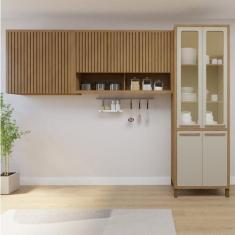 Imagem de Cozinha Completa Torino com Paneleiro Vidro Reflecta e 2 Armáreos Aére