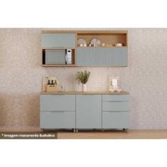 Imagem de Cozinha Modulada Completa Marquesa Gourmet 4 Peças C4p20 Nature/Verde