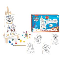 Imagem de Kit Quadros De Pintura Infantil Patrulha Canina Com Cavalete