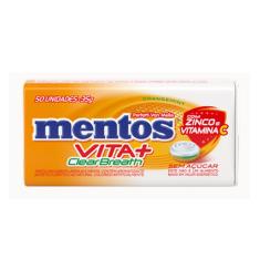Imagem de Pastilhas Mentos Vita+ Clear Breath com Zinco e Vitamina C Laranja e Menta Sem Açúcar 35g
