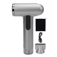 Imagem de Secador de cabelo, secador de cabelo profissional de 100000rpm 200W, secador de cabelo de viagem de alta velocidade com bico, secador de cabelo recarregável USB de baixo ruído