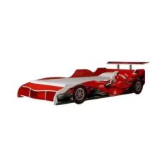 Imagem de Cama Solteiro Infantil F1 090 Vermelho - Gelius Moveis
