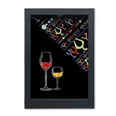 Imagem de Quadro Porta Rolhas/ Tampinhas Com Tema Bebida Vinho Cerveja