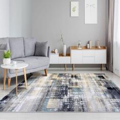 Imagem de Tapete Quarto Sala Retângular Desenho Colorido 140X200 Cm