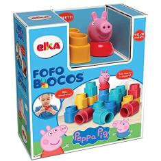 Imagem de Brinquedo Para Montar Peppa Pig Fofo Blocos 15pcs