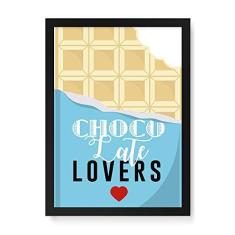 Imagem de Arte Maníacos Quadro Decorativo Choco Lovers Mordido  - 23x16,25cm (Moldura caixa em laca )