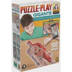 Imagem de Quebra Cabeça Gigante Corpo Humano 100 Peças Grow
