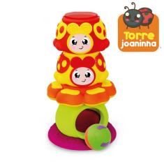 Imagem de Brinquedo Educativo Bebe Empilhar Torre Joaninha Didático